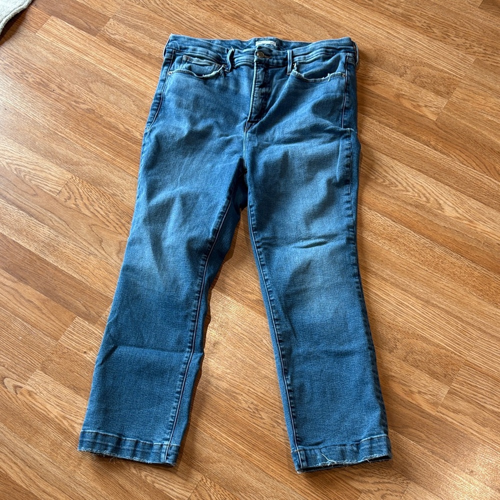Good American Indigo Denim Jeans Size 15